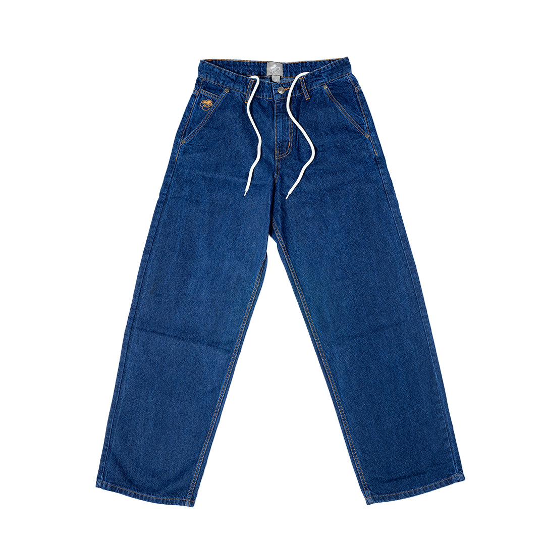 Blue Denim Baggy Denim Pants